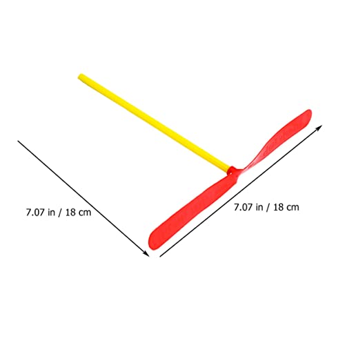 ibasenice 120 Piezas Mano Empuja Libélula De Bambú Libélula Voladora De Juguete Helicóptero De Juguete Libélulas Voladoras De Plástico Hélice De Juguete El Plastico Niño Rueda Giratoria Ovni