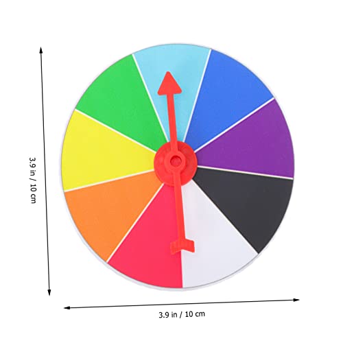 ibasenice 3 Piezas Rueda De La Suerte Rueda De Premio De Color De Montaje En Pared Mini Prueba Squiz Juguetes Por Placer Juego Rueda De La Ruleta Mesa Rotar El Plastico Tabla De Pie Editable