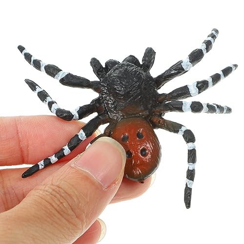 ibasenice Juguete De Araña Realista De Halloween Mini Araña De Juguete Figuras De Araña Macabras Falsas Juego De Broma Horror Accesorio De Miedo para Fiesta De Halloween Suministros A Favor