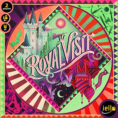 Iello, Royal Visit, Board Game, Ages 8+, 2 Players, 20 mins Minutes Playing Time