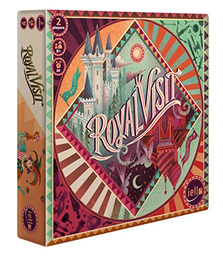 Iello, Royal Visit, Board Game, Ages 8+, 2 Players, 20 mins Minutes Playing Time