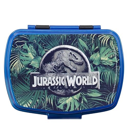 ILS I LOVE SHOPPING Fiambrera para aperitivos, caja de sándwich Box para niños (Jurassic World)