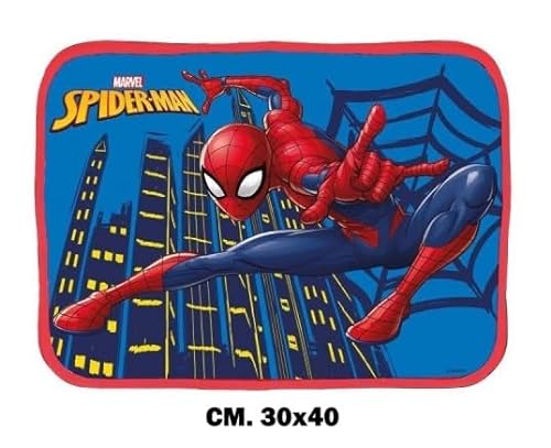 ILS I LOVE SHOPPING Spider-Man - Mantel suave plegable para debajo del plato impermeable, 30 x 40 cm