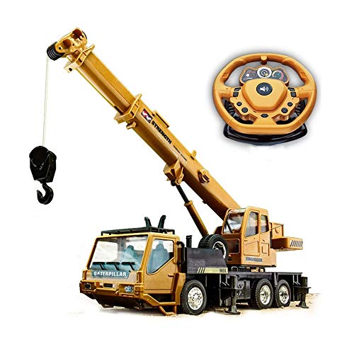 inBEKEA Juguete RC para niños Camión RC Grúa de Control Remoto Ingeniería Coche Grúa de construcción Grúa Torre Juguetes educativos Bulldozer para Excavadora Cargador Regalos Regalo de cumpleaños COC