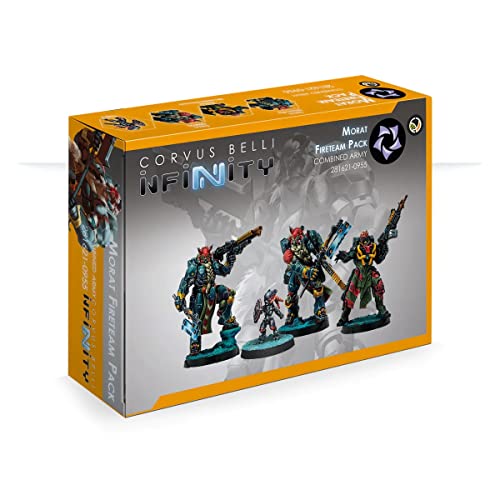 Infinity Miniatures - Infinity: Combed Army: Morat Fireteam Pack - Miniatura sin pintar por Corvus Belli - Compatible con Infinity y otros RPG TTRPG