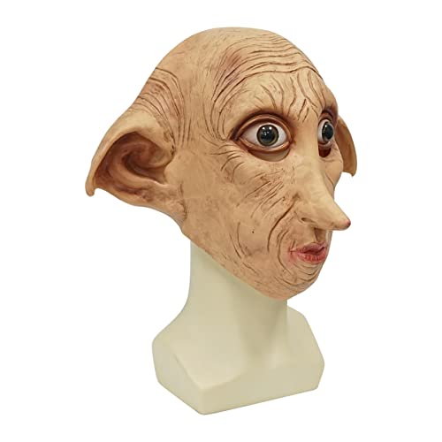 insp Máscara de látex Terror Tocado cosplay Dobby Elfos Headgear Máscara Fiesta Halloween Película Máscara