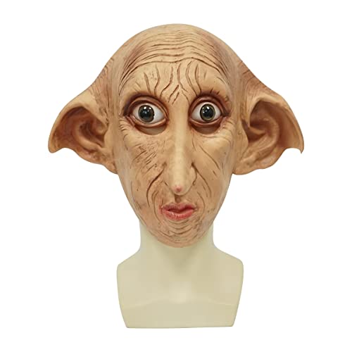 insp Máscara de látex Terror Tocado cosplay Dobby Elfos Headgear Máscara Fiesta Halloween Película Máscara