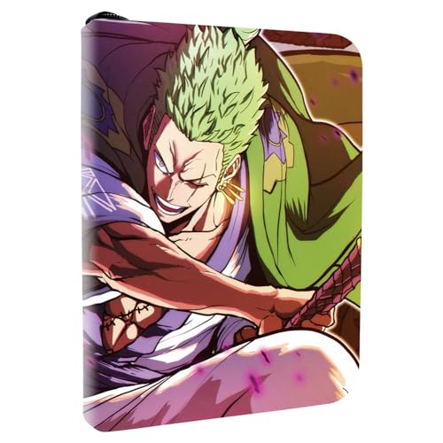 IOSCDH One-Piece Álbum de Cartas Coleccionables, One-Piece Album Cartas, Álbum de Recortes para Tarjetas Sauron, Carpeta de 240 Cartas de 30 Páginas, Álbum de Tarjetas Coleccionables