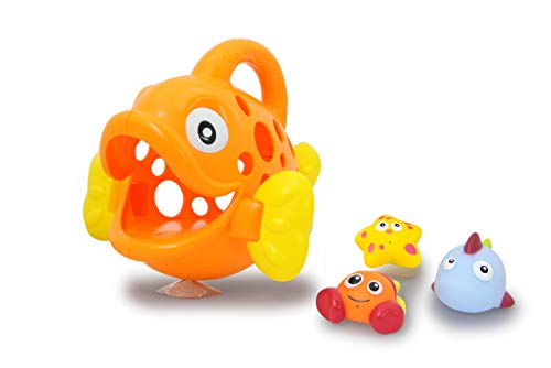 Jamara 460614 Hungry Fish - Juego de Juguetes para el baño, Color Naranja