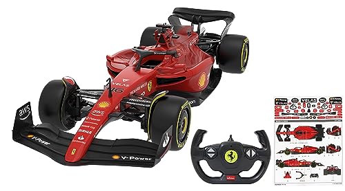 JAMARA Ferrari F1-75 1:12 2,4 GHz - 2,4 GHz para multijugador, Licencia Oficial, Pintura Fiel al Coche RC