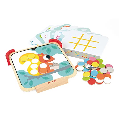 Janod - I Learn Colours - Magnetic Educational Toy - For children fom the Age of 2, J05321