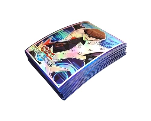 JAW REX Yu-Gi-Oh! Duel Links Holographic Card Sleeves (Seto Kaiba) | 60 fundas holográficas de tamaño japonés