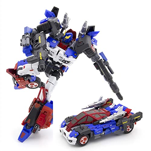 JIGFLY 7in Transforming Smokescreen New Autobot Leader, Alpha Trion Close Guard, Variable Sports Car Model Robot Series Toy Figura de acción Versión KO