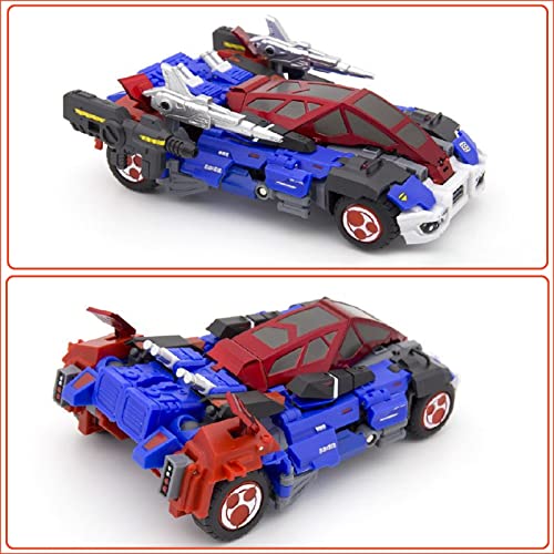 JIGFLY 7in Transforming Smokescreen New Autobot Leader, Alpha Trion Close Guard, Variable Sports Car Model Robot Series Toy Figura de acción Versión KO