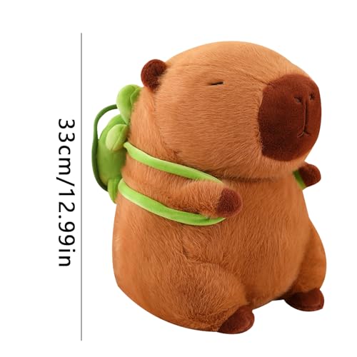 JINGAN Almohada De Felpa De Capibara, Juguetes De Peluche De Capibara, Juguetes De Peluche, Almohada De Felpa Suave con Adorable Diseño De Juguete De Peluche, Almohada De Peluche