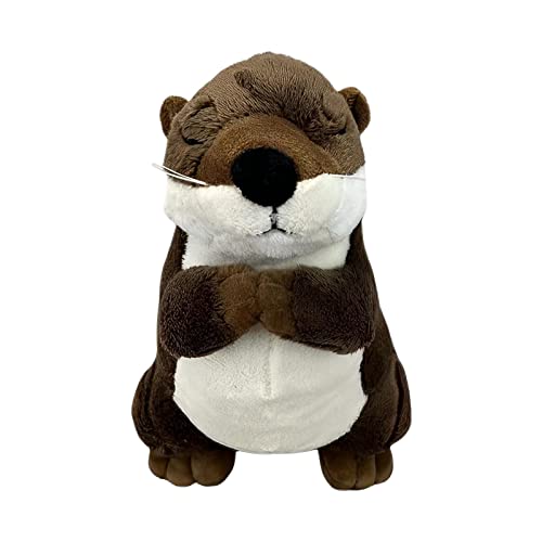 JINGAN Bonitos Nutrias, Animales Nutrias | 20 Cm 7,87 Pulgadas Nutrias Marrones Realistas Peluche Suave Animal-niños Niños