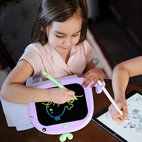 JINGAN Tablero de garabatos para niños - Tablero de Escritura para niños con Tableta LCD Reutilizable, Respetuoso con los Ojos, de 10 Pulgadas | Juguete Educativo de Aprendizaje para Sala