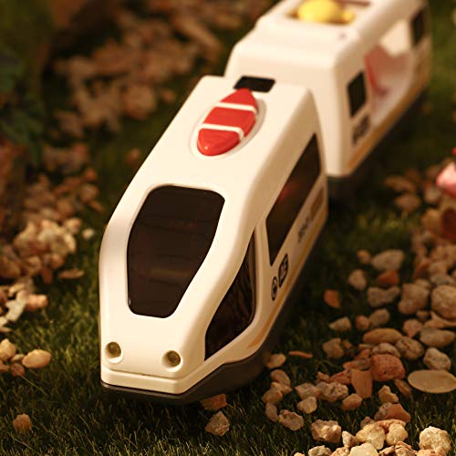 jojofuny Tren de Control Remoto Eléctrico Juguete para Niños Tren Modelo Juguete Educativo Gran Regalo para Niños ( Sin Batería )