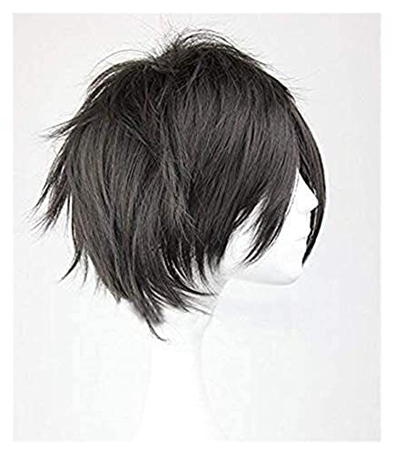 JPSOUP Sword Art Online Cosplay Kirito/Kazuto Kirigaya Black Reverse Bend Wig Short