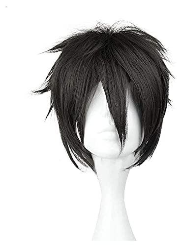 JPSOUP Sword Art Online Cosplay Kirito/Kazuto Kirigaya Black Reverse Bend Wig Short