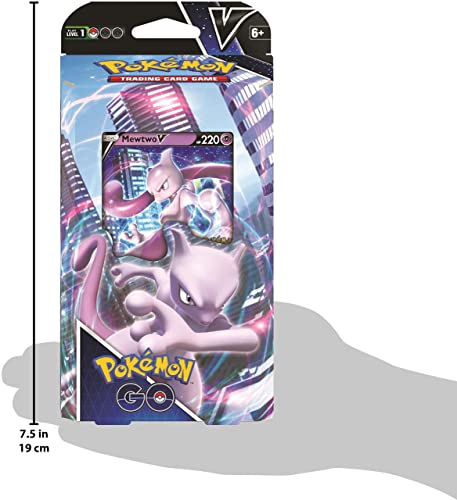 Juego de cartas pokemon tcg pokemon go battle deck mewtwo v inglés