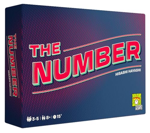 Juego de fiesta The Number,Divertido juego de mesa de estrategia de engañar y tomar riesgos,Tiempo promedio de juego de 15 minutos,Fabricado por Repos Production