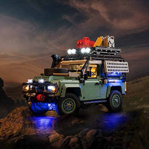 Juego de luces LED para Lego 10317 Land Rover Classic Defender 90 (no modelo Lego), juego de iluminación decorativa para Lego Land Rover Classic Defender 90 juguetes creativos - Versión estándar