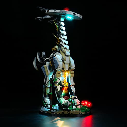 Juego de luces LED para Lego Horizon Forbidden West de cuello largo, juego de iluminación LED para Lego 76989 Horizon Cuello largo Tallneck – Solo juego de luces, no modelo Lego (versión estándar)