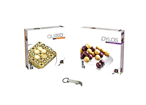 Juego de minijuegos de madera Quixo + Pylos + 1 abrebotellas Blumie (Pylos + Quixo)