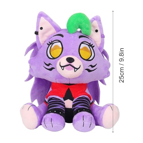 Juguete de peluche Ro-xy sentado, peluche abrazable de lobo Rox-Anne, 1/2 pieza, juego de terror Five Nights at Fre-ddy Series Role, juguetes de peluche lindos animales de peluche, juguetes de peluche