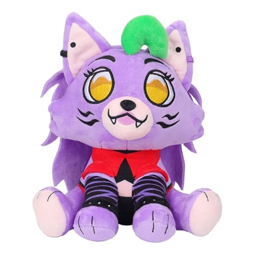 Juguete de peluche Ro-xy sentado, peluche abrazable de lobo Rox-Anne, 1/2 pieza, juego de terror Five Nights at Fre-ddy Series Role, juguetes de peluche lindos animales de peluche, juguetes de peluche