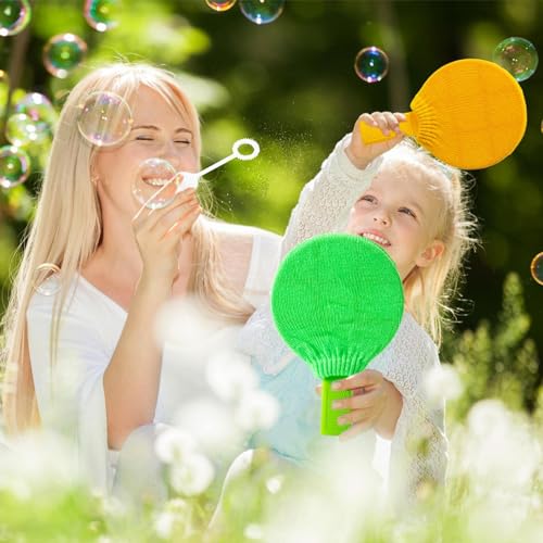 Juguete de Rebote de Burbujas Que sopla - Manoplas Que rebotan Burbujas de Tejer con solución de Burbujas - Juguetes de Fitness para Interiores para el hogar, guardería, Parque de Atracciones, Pochy