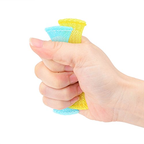 Juguetes Fidget para los Dedos (Paquete de 10, 5 Colores) Juguete para aliviar el estrés, Mejorar el Enfoque, Fidgets con canica Interna, calmantes para niños y Adultos, ayudada con el TDAH, Add, TOC