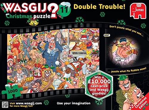 Jumbo -Puzzle 1000 Spare Gigante Wasgij Navidad 11 Double Trouble