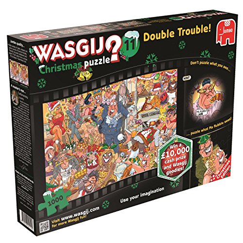 Jumbo -Puzzle 1000 Spare Gigante Wasgij Navidad 11 Double Trouble