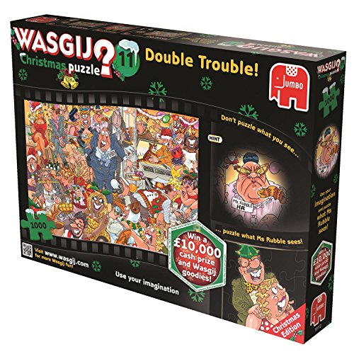 Jumbo -Puzzle 1000 Spare Gigante Wasgij Navidad 11 Double Trouble