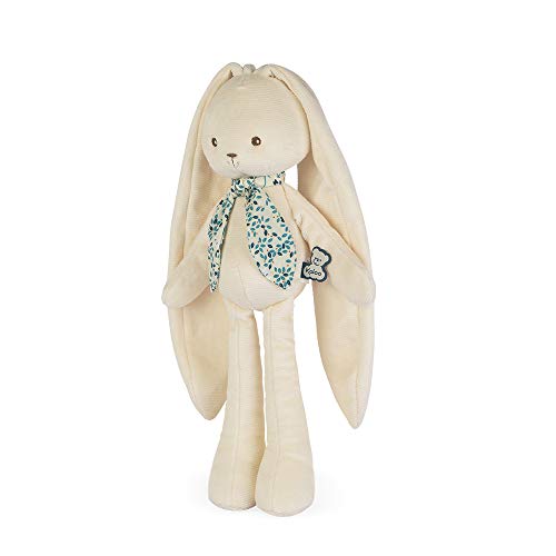 KALOO - Lapinoo - Muñeco Conejo - Peluche Bebé de Pana Aterciopelada - 35 cm - Color Crema - Material Muy Suave - Caja Regalo - Desde el Nacimiento, K969946