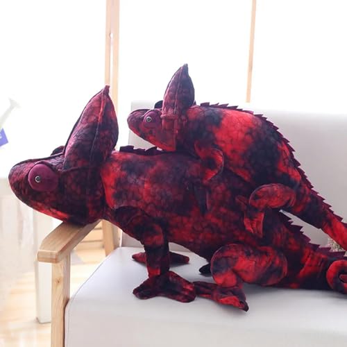 KiLoom Simulación Camaleón Lagarto Muñeca Peluche Juguete Almohada Divertida Truco Creativo Hombres y Mujeres Regalos de Cumpleaños 70 cm 2