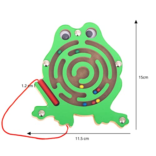 KOKOBOX Tablero magnético de Madera con laberintos Juguetes niños 2 3 4 años Juguetes Bebe Juguetes Montessori Desarrolla la Motricidad Fina Juguetes educativos Regalo niño niña - Rana