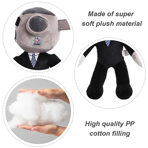 KreEzi Toilet Peluche, Toilet Camera Man Peluche, Peluche De Dibujos Animados Game para Fanáticos De Niño, Lindos Y Acogedores Juguetes De Peluche Regalos para Niños