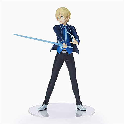 La figura de Eugeo Biele, el personaje de Sword Art Online, alias Eugeo Syntheses Satiz, mide 9.4 pulgadas de alto, está hecha de material de PVC, para colección en el hogar, utilizada por mayores de