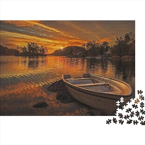 Lago guzhou Puzzle 1000 Piezas Dificultad Infernal Un Mundo único Puzzle Adultos Rompecabezas Decoración del Hogar Juego Familiar Gift Educational Game Brain Teaser 1000pcs (75x50cm)