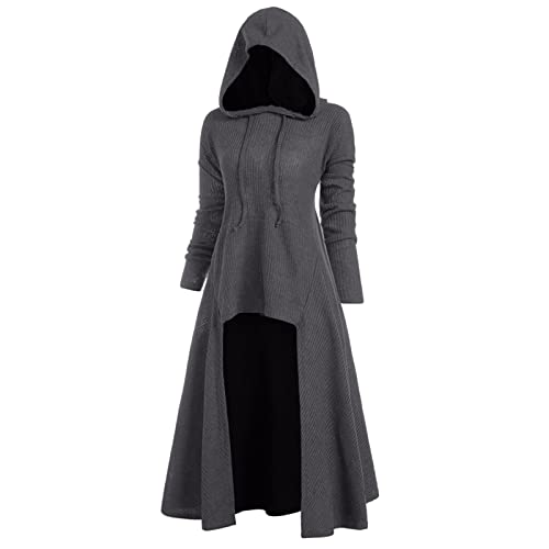 Laonajkd Disfraz Medieval de Mujer Vestido Gótico para Mujer Disfraces Halloween Mujer Disfraz de Cosplay Disfraz Bruja Mujer Gracioso Vestido Ceremonia Mujer Vampiro, Novia Fantasma