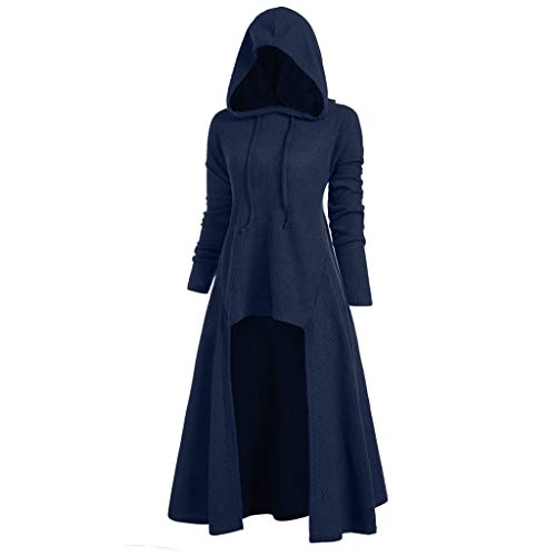 Laonajkd Vestido Medieval Mujer Vestido Gotico Mujer Disfraz para Halloween Mujer Disfraz de Cosplay Disfraz Bruja Mujer Gracioso Disfraces para Adultos Vampiro, Novia Fantasma