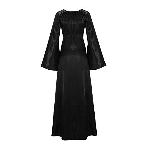 Laonajkd Vestido Medieval Mujer Vestido Vintage Gótico para Mujer Disfraz para Halloween Mujer Disfraz Cosplay Mujer Disfraz Edad Media Disfraces para Adultos Juego de Rol,Drama