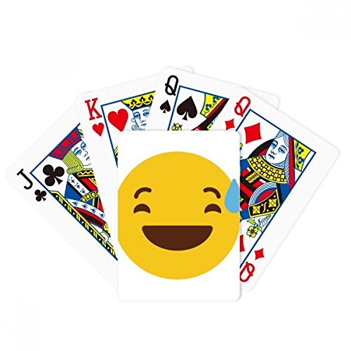 Laugh Awkward Amarillo Lindo Chat en Línea Feliz Poker Jugando Tarjeta Mágica Divertida Juego De Tablero