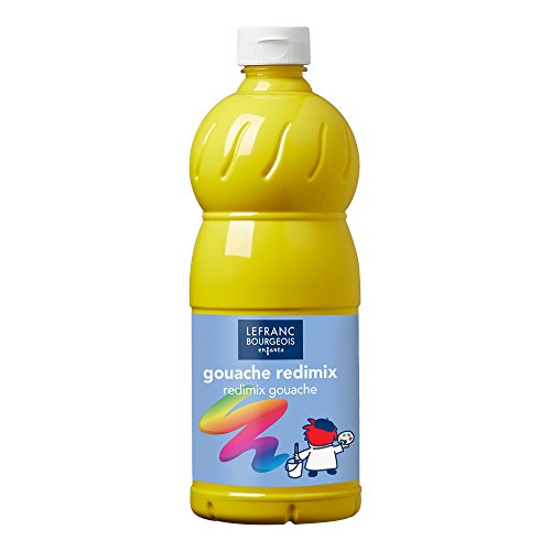 Lefranc Bourgeois Redimix Gouache liquida, Amarillo, 1 l (Paquete de 1), 1000