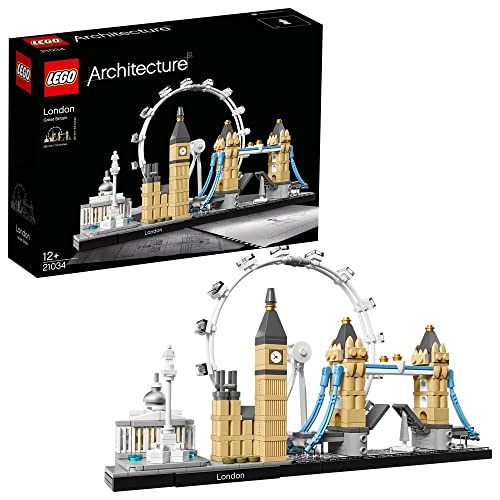 LEGO 21057 Architecture Singapur Set de Construcción Creativa para Adultos, Maqueta para Construir, Colección de Ciudades + 21034 Architecture Londres, Set de Construcción Creativa, London Eye