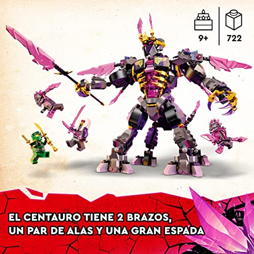 LEGO 71772 Ninjago Rey Cristal, Figura de Acción para Construir con Espada de Juguete y Mini Figura Lloyd, Serie TV Crystallized, Regalos para Niños