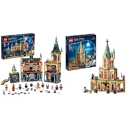 LEGO 76389 Harry Potter Castillo Hogwarts: Cámara Secreta, Set 20 Aniversario con Mini Figura Dorada & 76402 Harry Potter Hogwarts: Despacho de Dumbledore